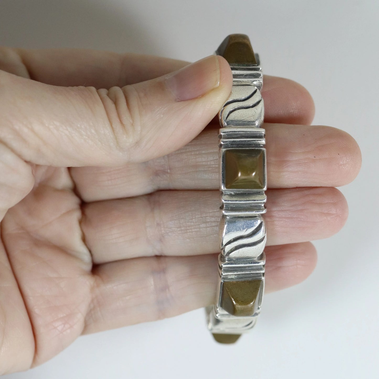 Vintage William Spratling Jewelry | Solid Sterling Silver Copper Trimmed Silver Cuff Mexico - Carmel Fine Silver Jewelry