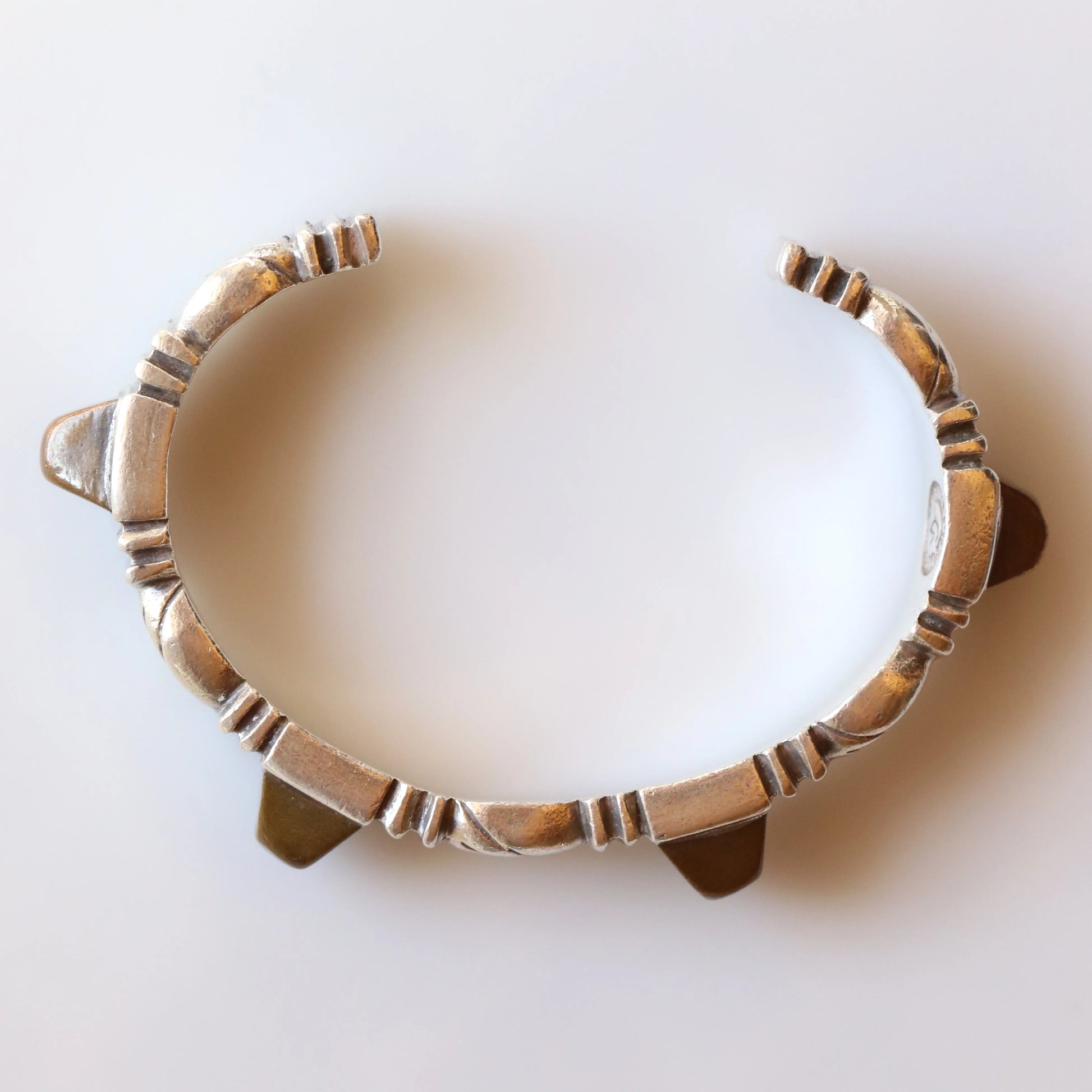 Vintage William Spratling Jewelry | Solid Sterling Silver Copper Trimmed Silver Cuff Mexico - Carmel Fine Silver Jewelry