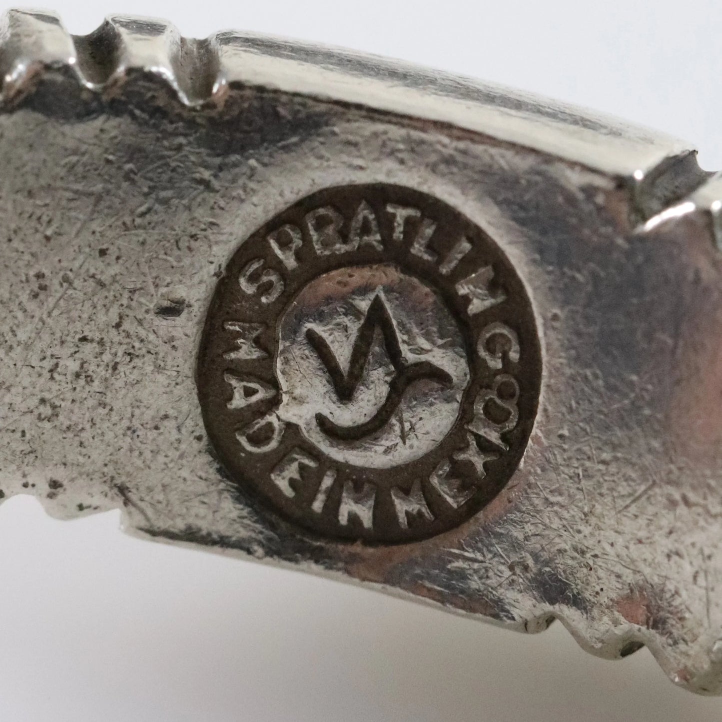 Vintage William Spratling Jewelry | Solid Sterling Silver Copper Trimmed Silver Cuff Mexico - Carmel Fine Silver Jewelry