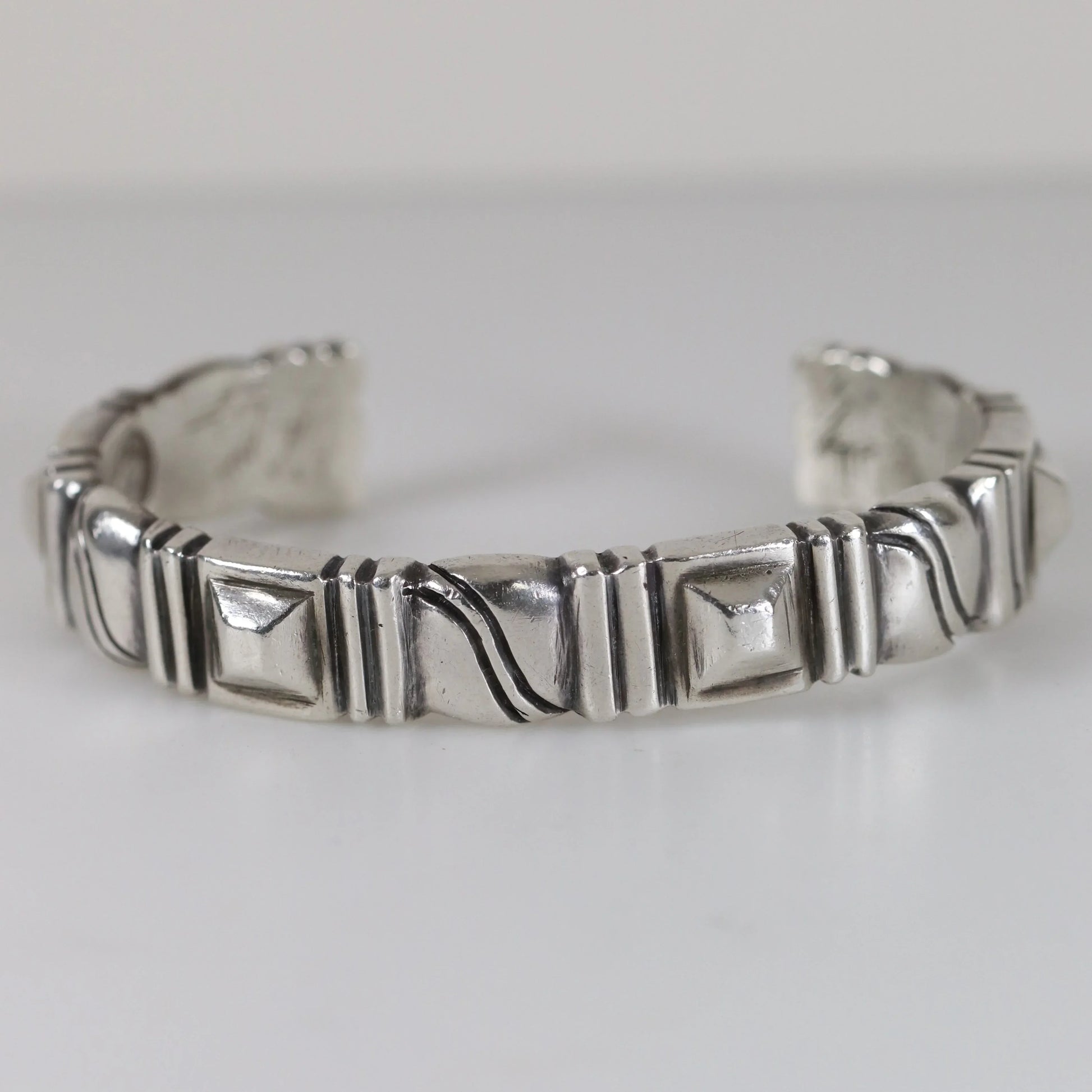 Vintage William Spratling Jewelry | Solid Sterling Silver Cuff Bracelet Mexico - Carmel Fine Silver Jewelry