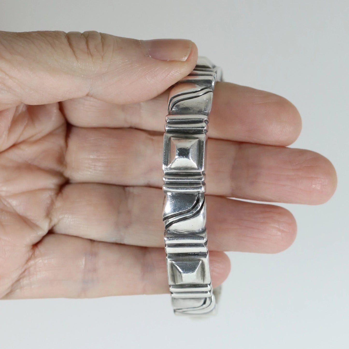 Vintage William Spratling Jewelry | Solid Sterling Silver Cuff Bracelet Mexico - Carmel Fine Silver Jewelry
