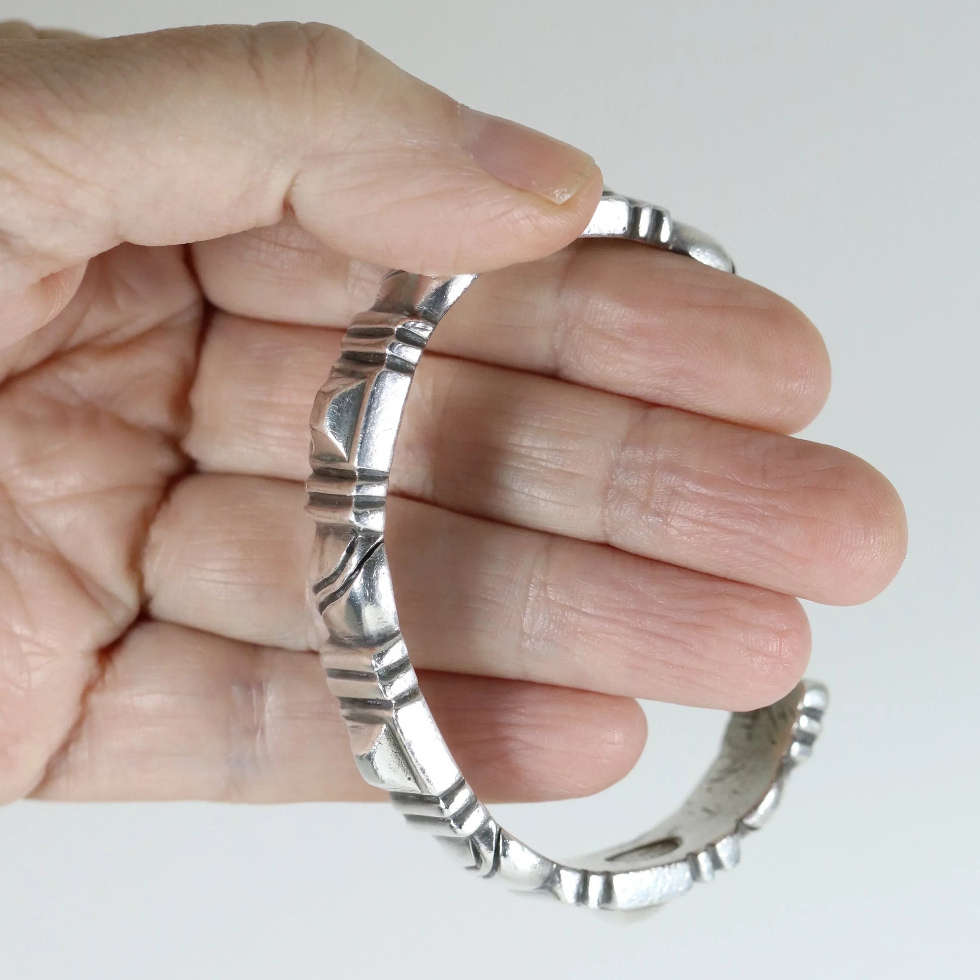Vintage William Spratling Jewelry | Solid Sterling Silver Cuff Bracelet Mexico - Carmel Fine Silver Jewelry