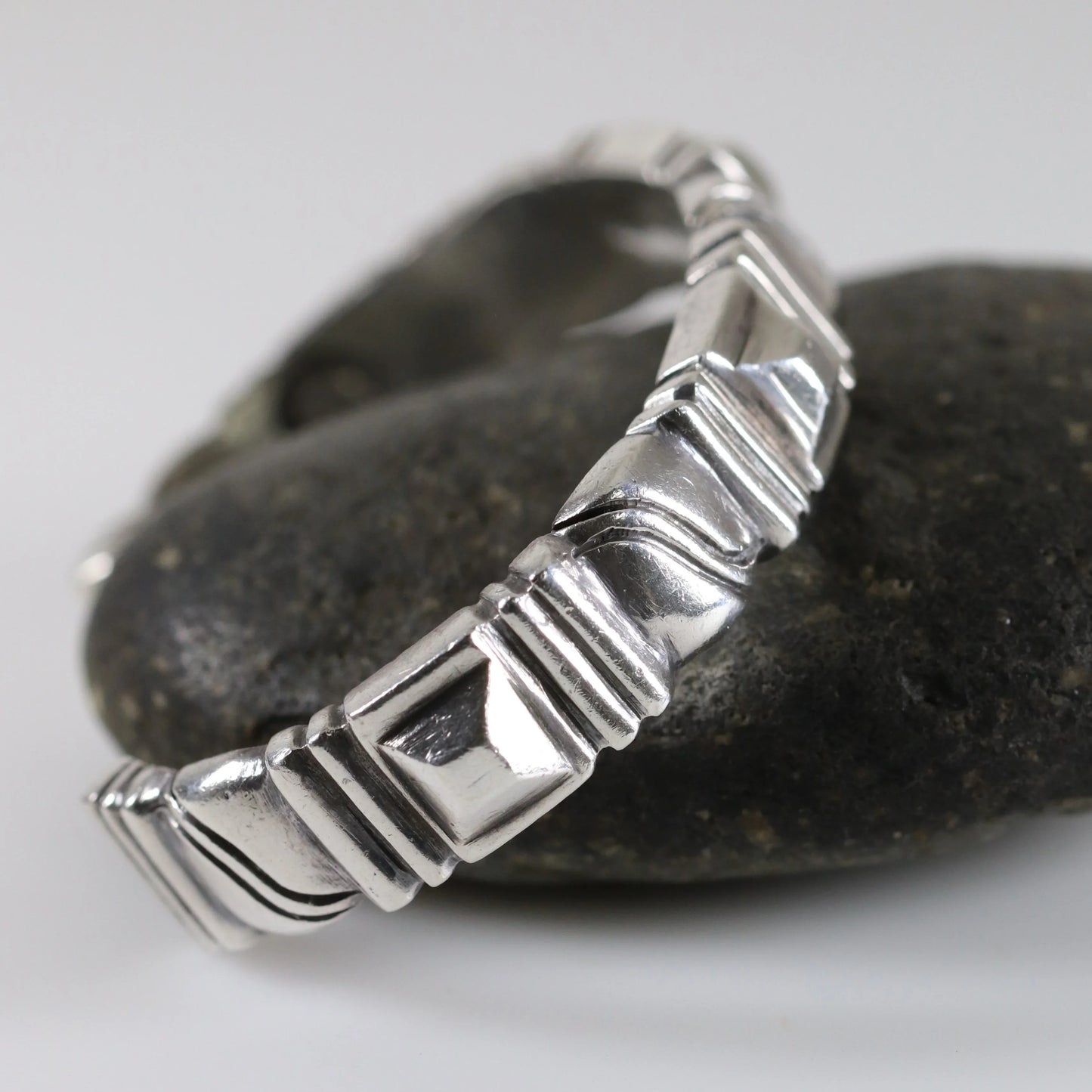 Vintage William Spratling Jewelry | Solid Sterling Silver Cuff Bracelet Mexico - Carmel Fine Silver Jewelry