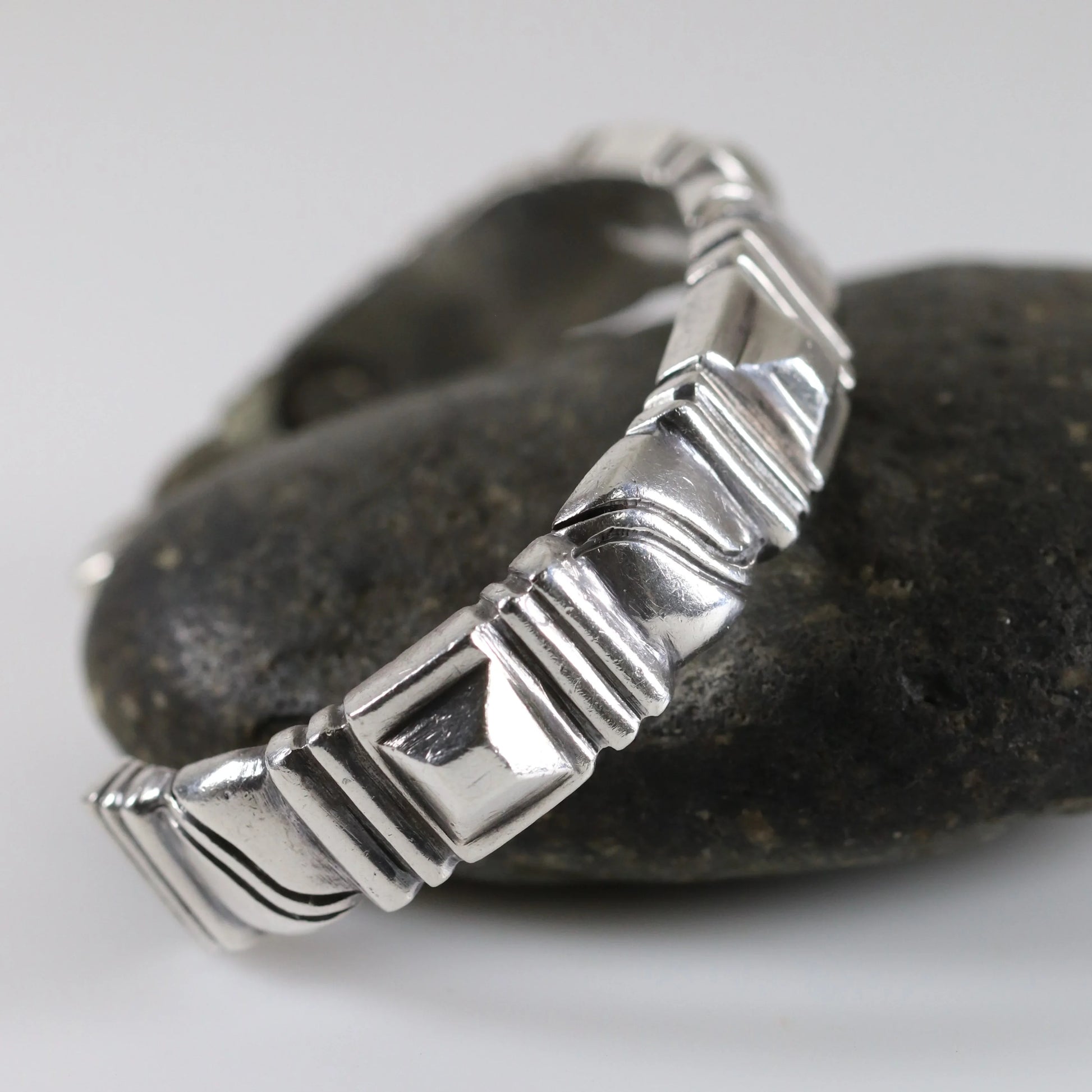 Vintage William Spratling Jewelry | Solid Sterling Silver Cuff Bracelet Mexico - Carmel Fine Silver Jewelry