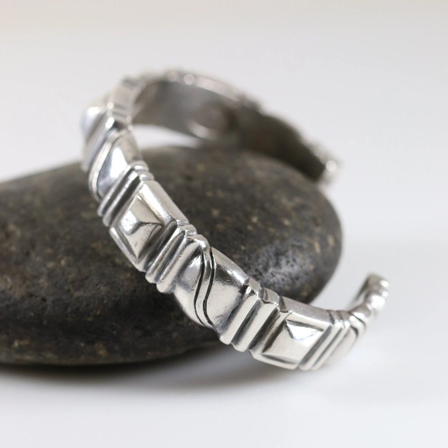 Vintage William Spratling Jewelry | Solid Sterling Silver Cuff Bracelet Mexico - Carmel Fine Silver Jewelry