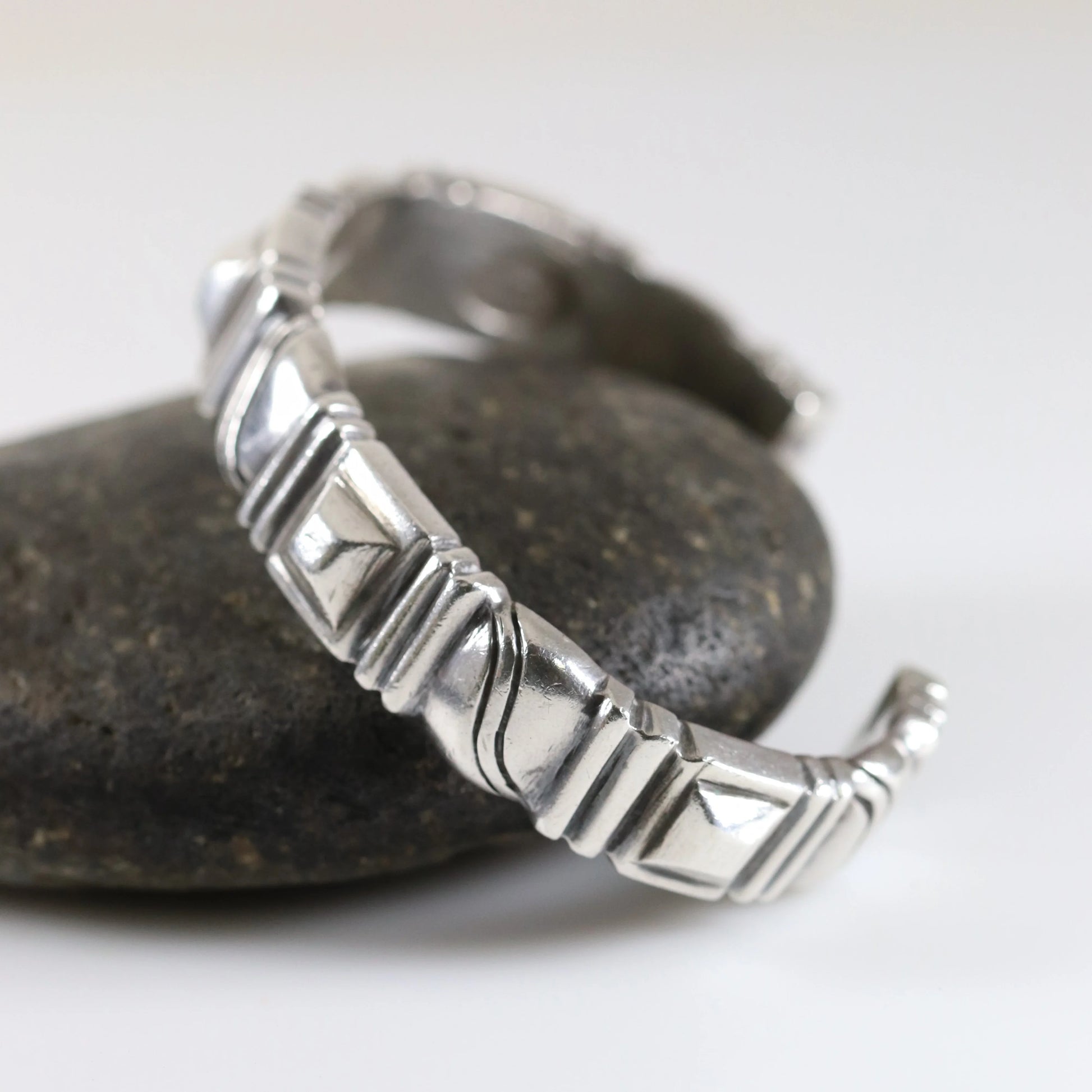 Vintage William Spratling Jewelry | Solid Sterling Silver Cuff Bracelet Mexico - Carmel Fine Silver Jewelry