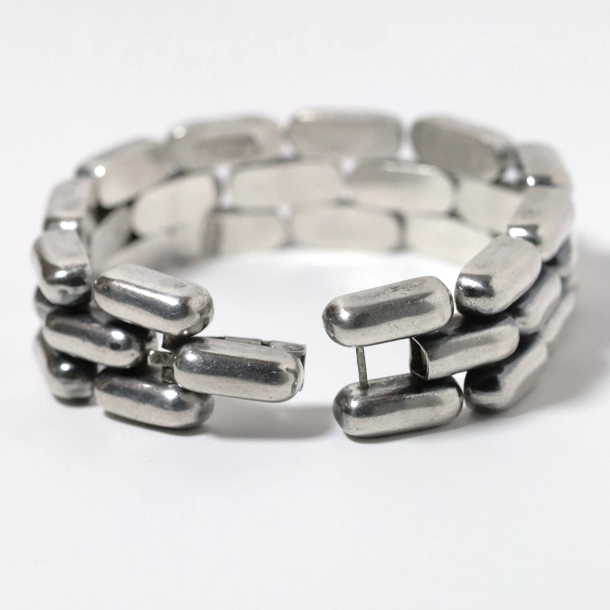 Vintage William Spratling Jewelry | William Spratling Panther Link Bracelet Mexico - Carmel Fine Silver Jewelry