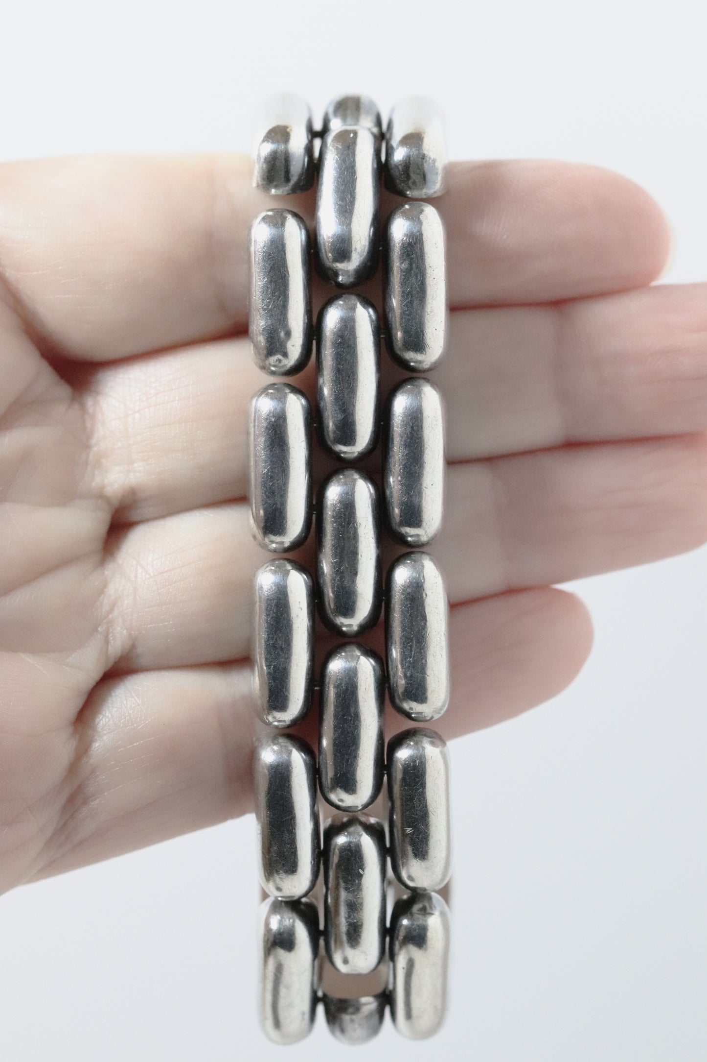 Vintage William Spratling Jewelry | William Spratling Panther Link Bracelet Mexico - Carmel Fine Silver Jewelry