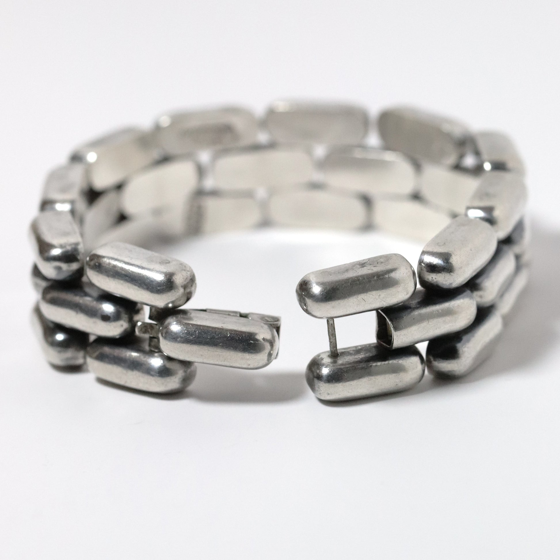 Vintage William Spratling Jewelry | William Spratling Panther Link Bracelet Mexico - Carmel Fine Silver Jewelry