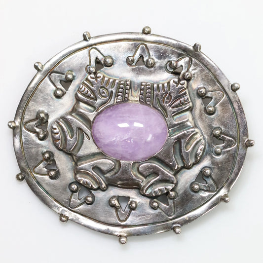 William Spratling Brooch | Taxco Jaguar Pin | Vintage Sterling Silver Mexico - Carmel Fine Silver Jewelry