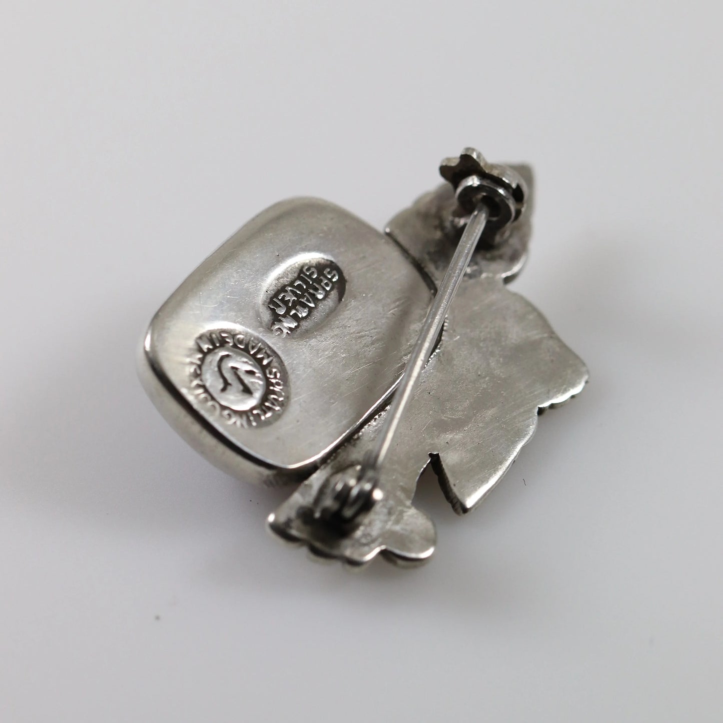 William Spratling Jewelry | Taxco Silver Amethyst Eagle Vintage Brooch - Carmel Fine Silver Jewelry