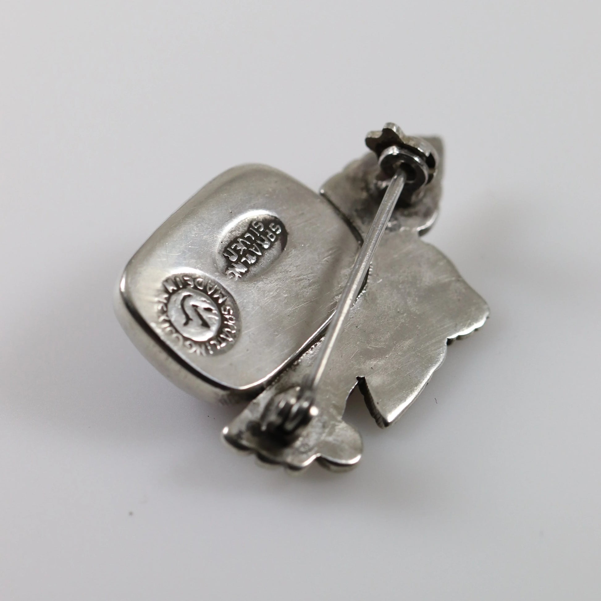 William Spratling Jewelry | Taxco Silver Amethyst Eagle Vintage Brooch - Carmel Fine Silver Jewelry