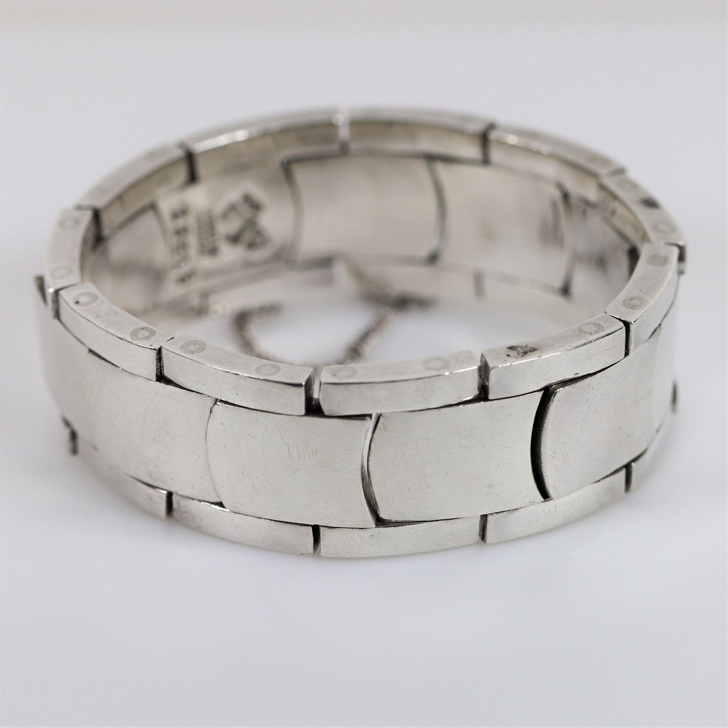 Antonio Pineda Bracelet | Taxco Mid-Century Modernist Panel | Vintage 970 Sterling Silver Mexico - Carmel Fine Silver Jewelry