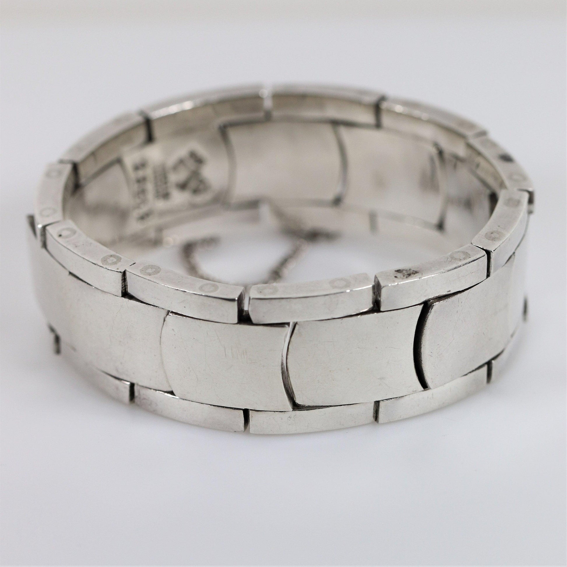 SOLD OUT: Antonio Pineda Bracelet | Taxco Mid-Century Modernist Panel | Vintage 970 Sterling Silver Mexico - Carmel FSJ