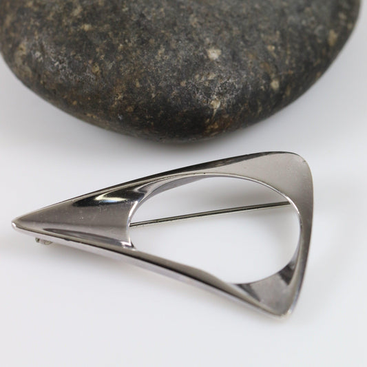 SOLD OUT: Georg Jensen Jewelry | Abstract Modernist Pin Silver Vintage Brooch 375 - Carmel FSJ